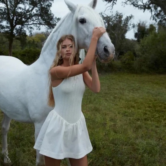 For Love And Lemons White Mini Dress - Picture 1 of 3